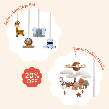 BUNDLE Safari - Gym Toy Set & Mobile