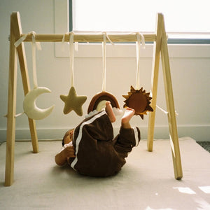 BUNDLE Frame & Activity Gym Toy Set - Sky